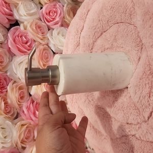 White marble soap/lotion dispenser